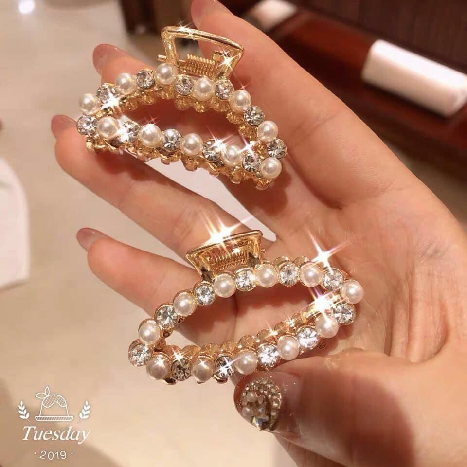 [HCM]Kẹp kim loại đính đá nhỏ