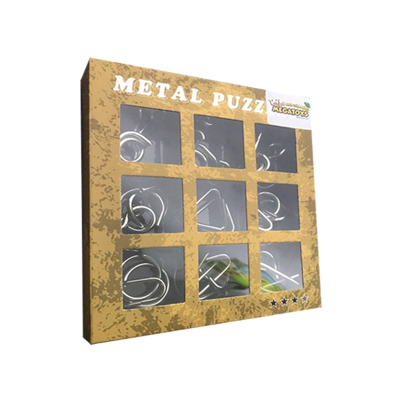 Bộ 9 món đồ chơi trí tuệ giải đố metal puzzle 3009c