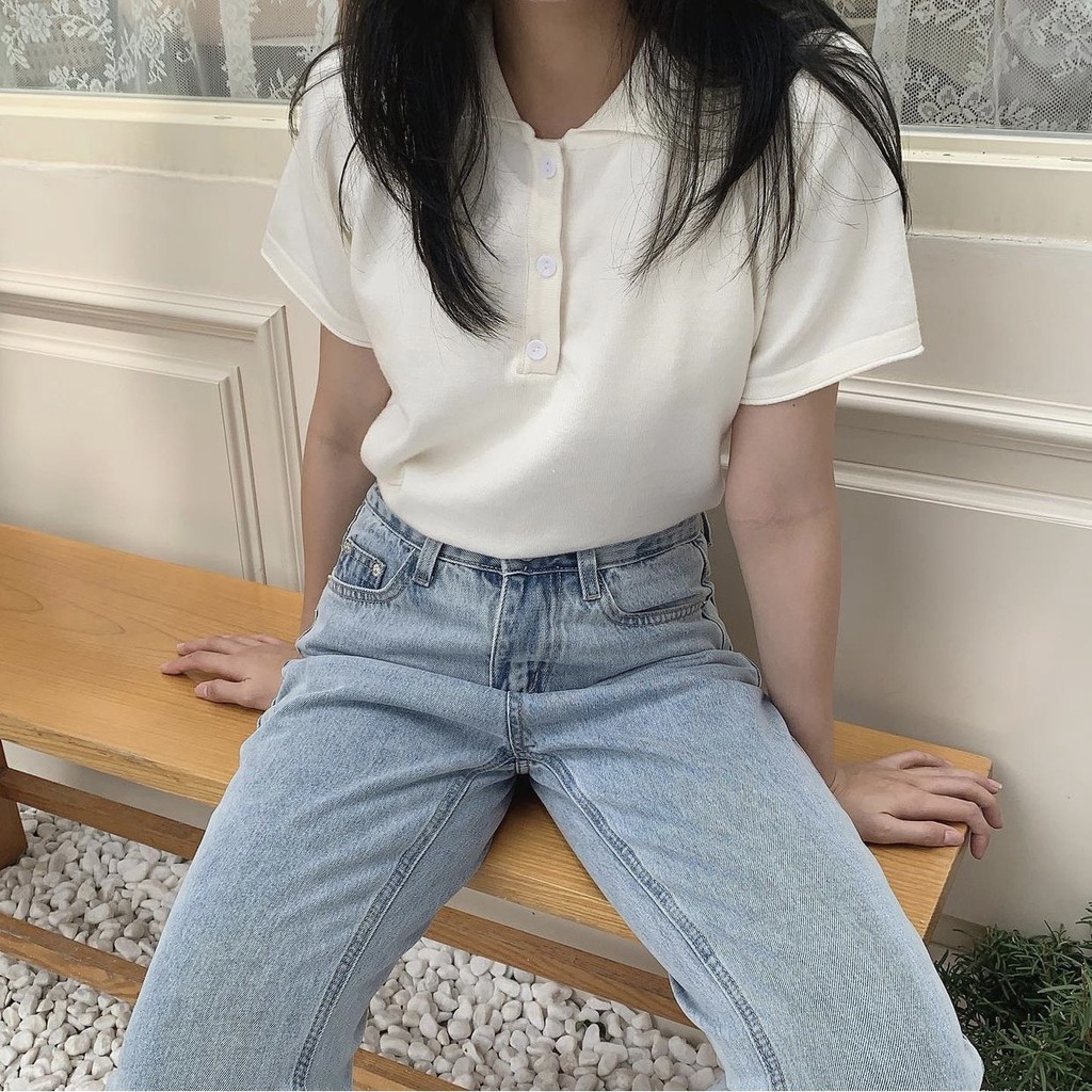 Áo Len Polo Nữ Basic Maisone | HQ2180 | Lana Official