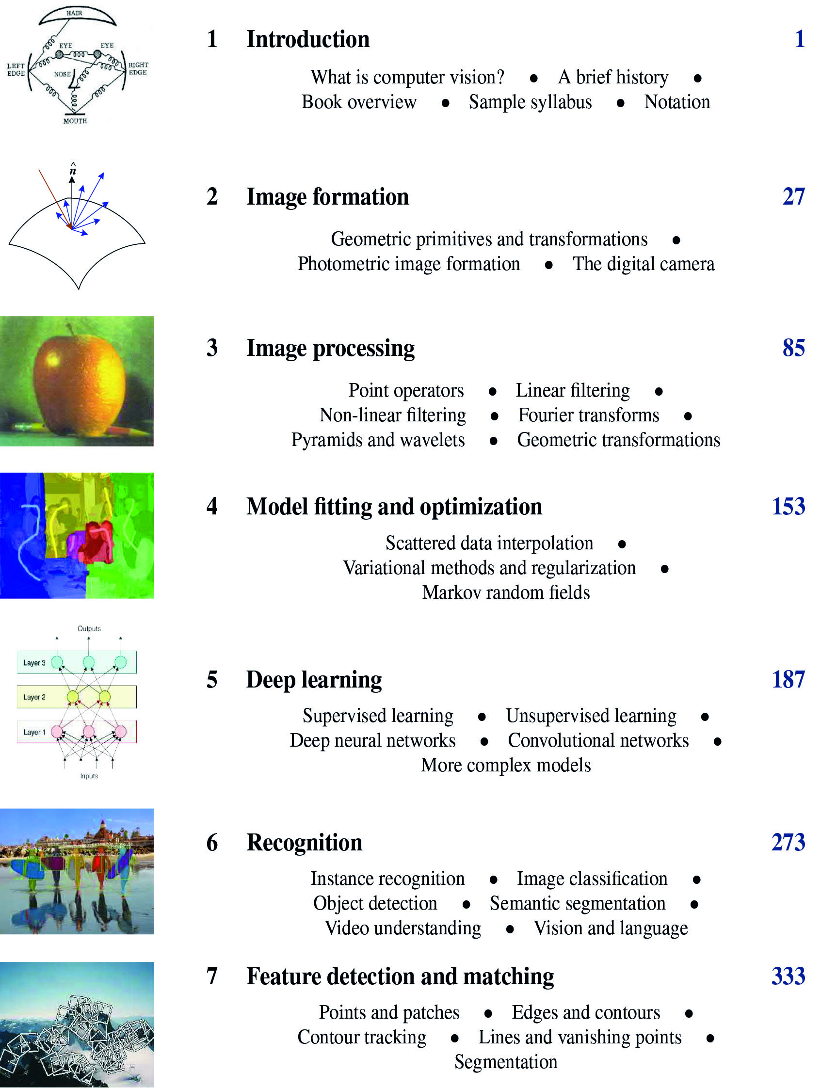 Computer Vision Algorithms and Applications (Texts in Computer Science)
