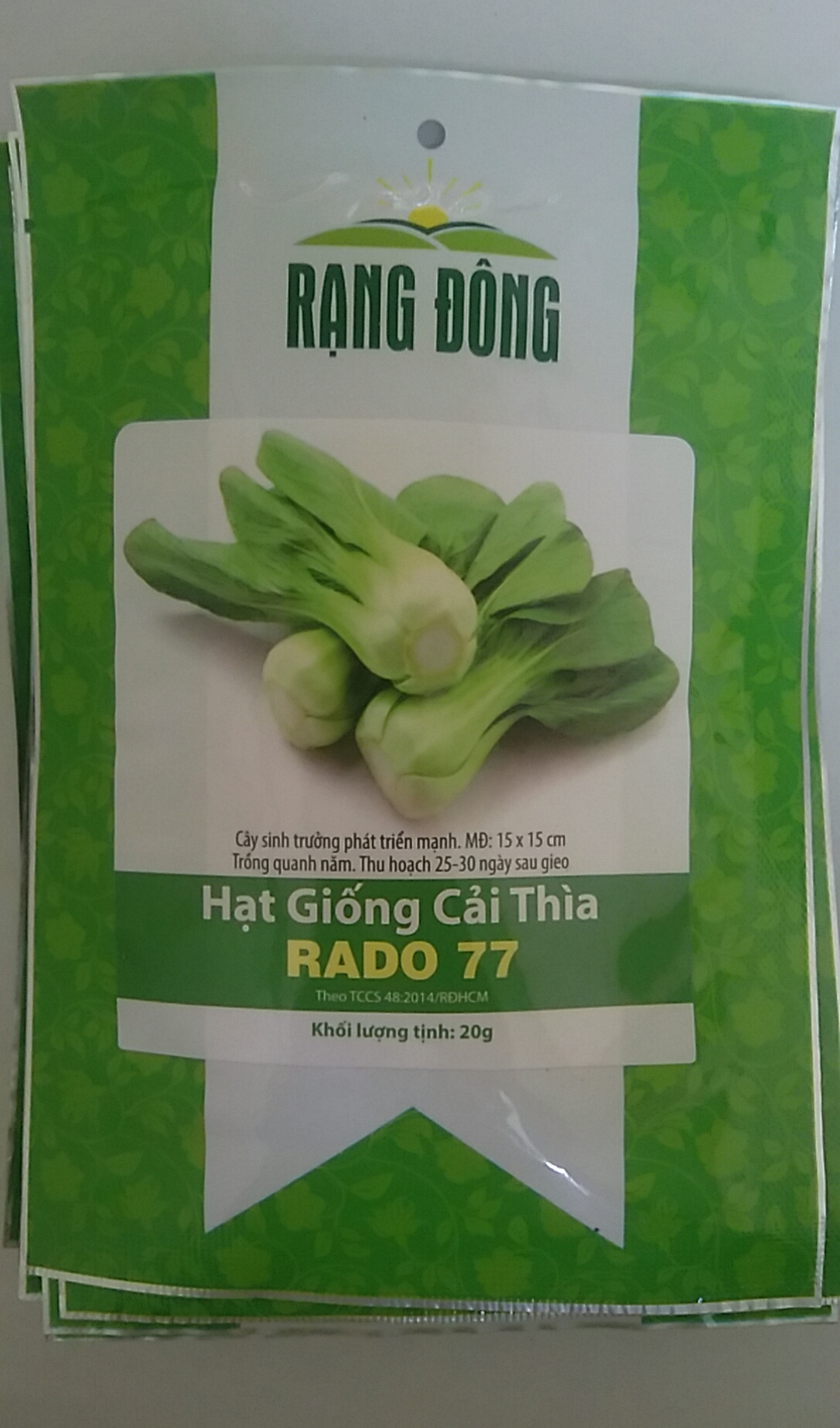 Hạt giống cải thìa 20g