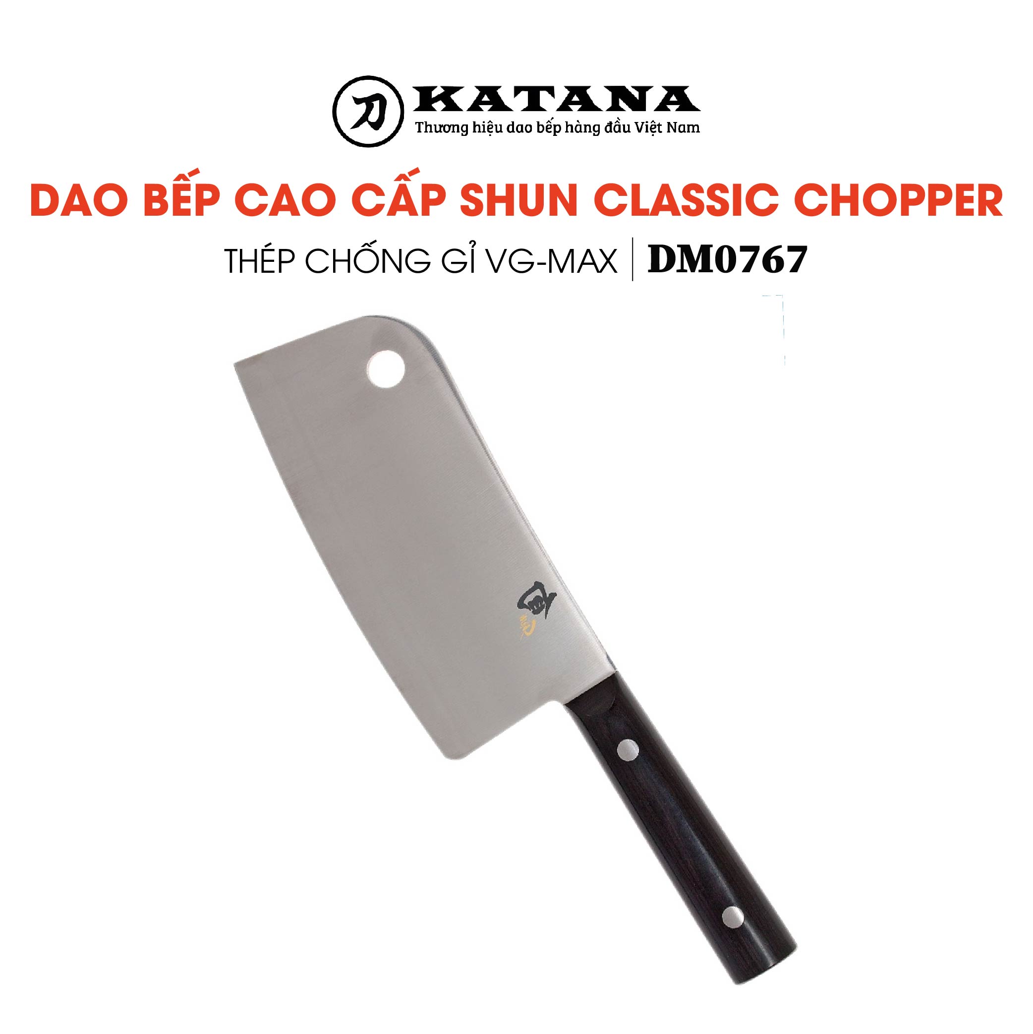 Dao bếp nhật cao cấp kai shun classic chopper - dao chặt xương shun dm0767
