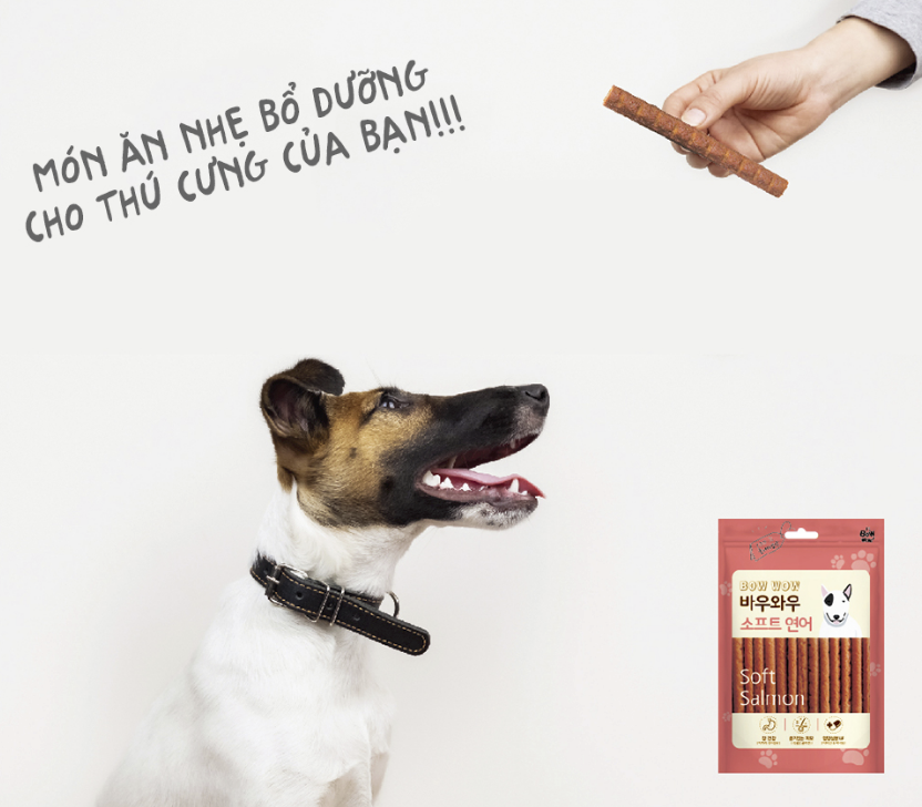 [HCM] THỊT QUE MỀM BOWWOW CHO CHÓ 50GR