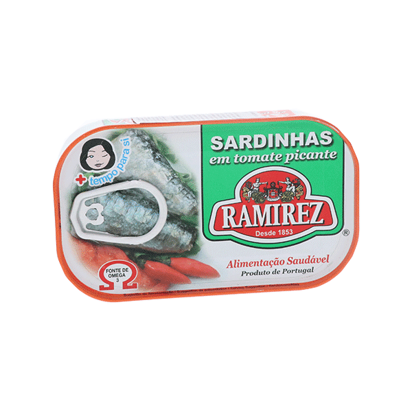 Cá mòi xốt cà vị cay Ramirez Spiced Sardines In Tomato Sauce 125G