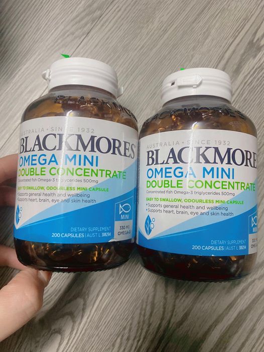 DẦU CÁ KHÔNG MÙI - Blackmores Omega Mini Double Concentrate