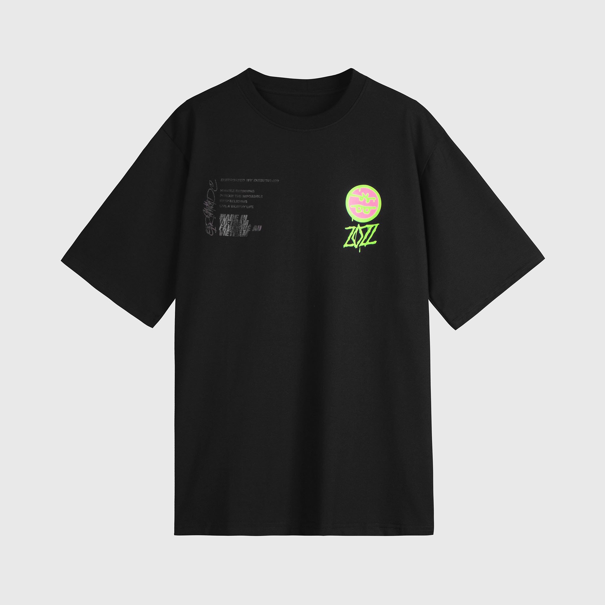 Grimm DC Áo ZOZZ tee // Black