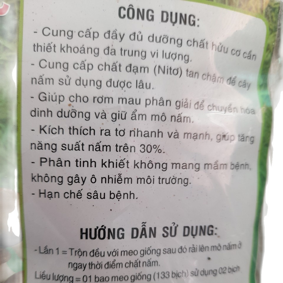 Phân mekong bón cho nấm rơm