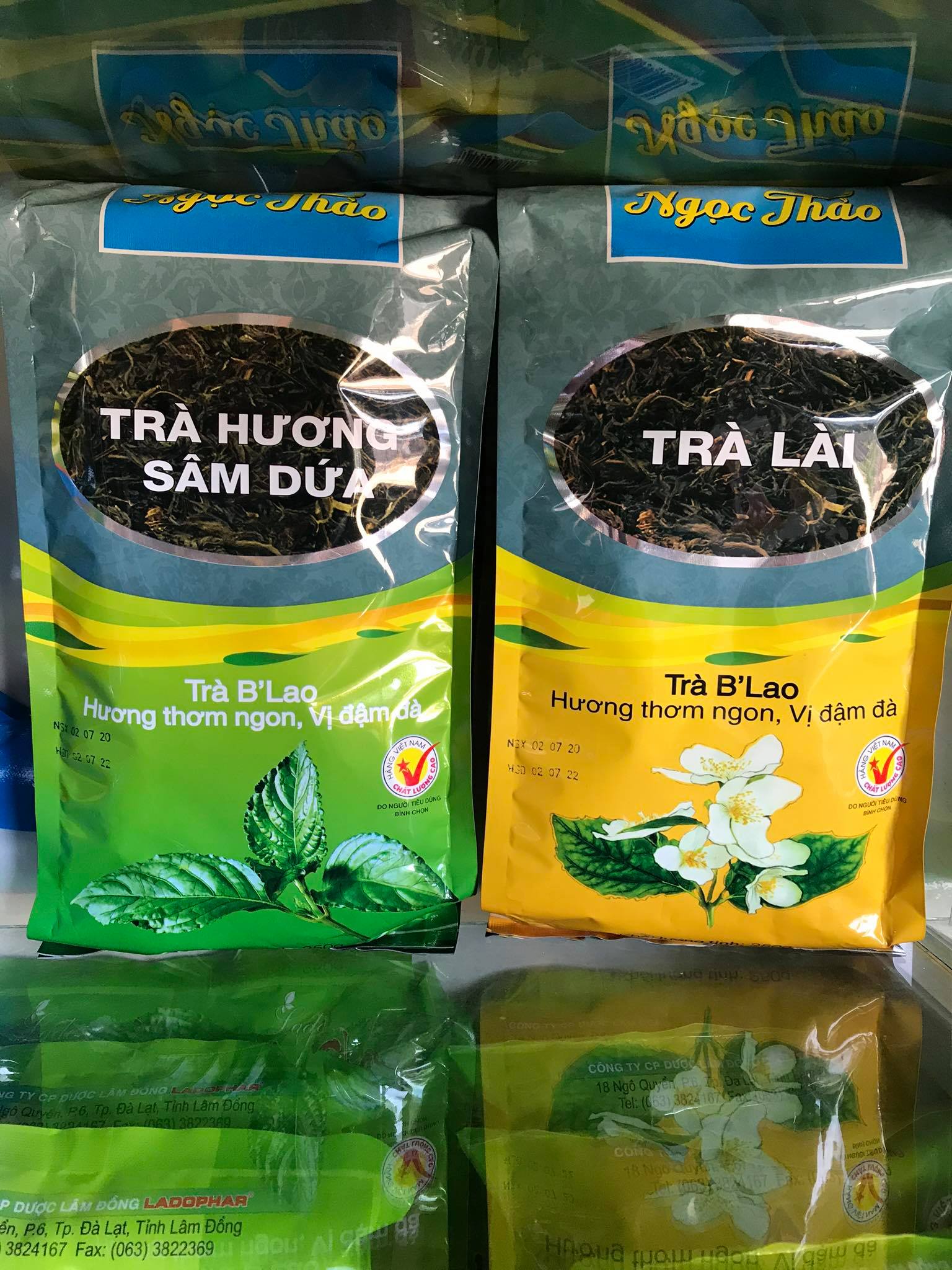 Trà xanh sâm dứa Ngọc Thảo Gói 250g