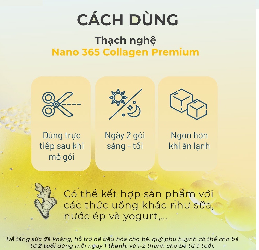 Thạch Nghệ Nano Collagen  Curcumin 365 Hàn Quốc