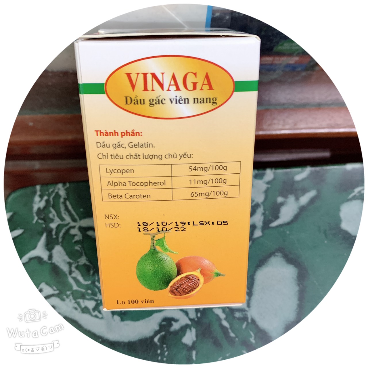 DẦU GẤC VINAGA lọ 100 viên