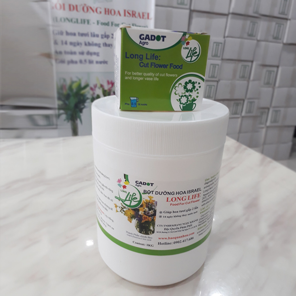 Bột dưỡng hoa tươi lâu longlife sg israel dành shop hoa bảo quản hoa cắm lẵng tươi lâu và hạn chế thay hoa định kỳ