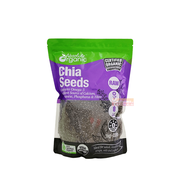 Hạt Chia Đen Hữu Cơ-ABSOLUTE ORGANIC CHIA SEED G1Kg