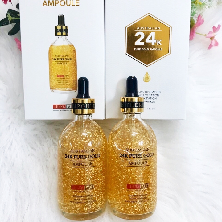 Serum Australia 24k Pure Gold Ampoule 100ml (Thera Lady)
