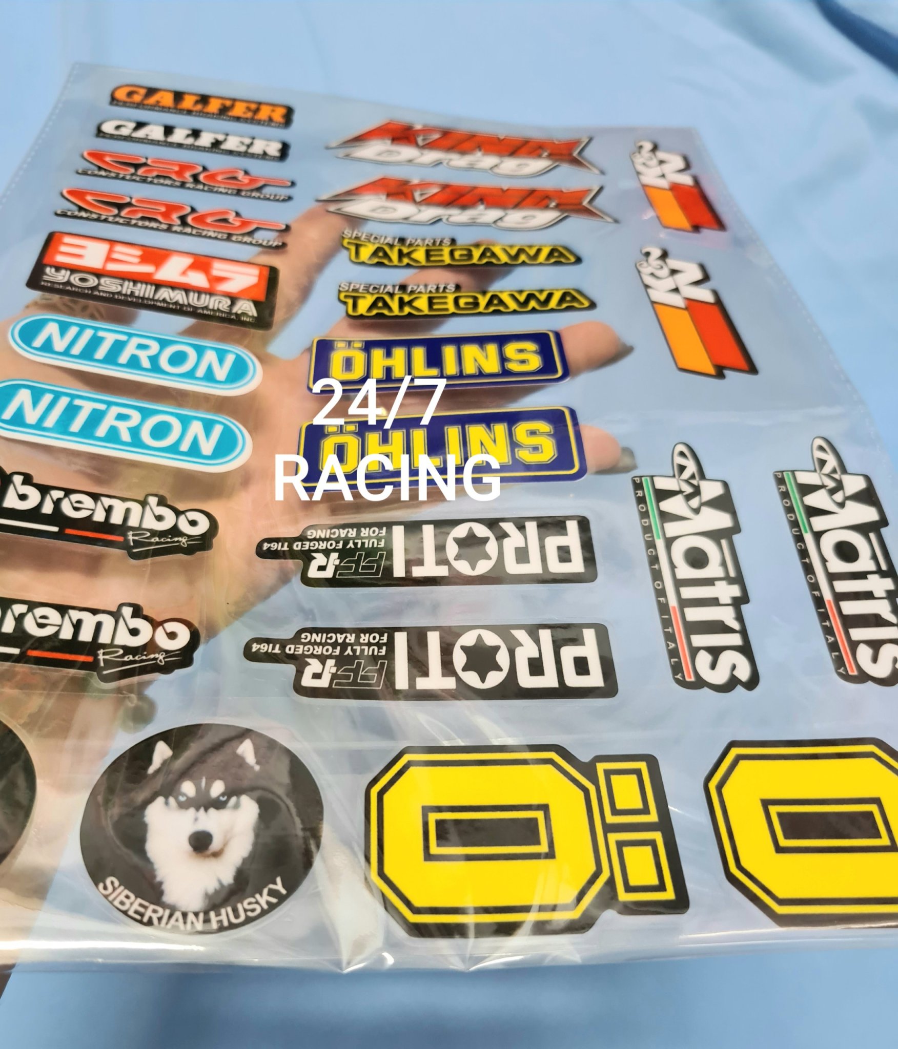 Bộ tem Decal dán xe máy, xe đạp, điện thoại.....