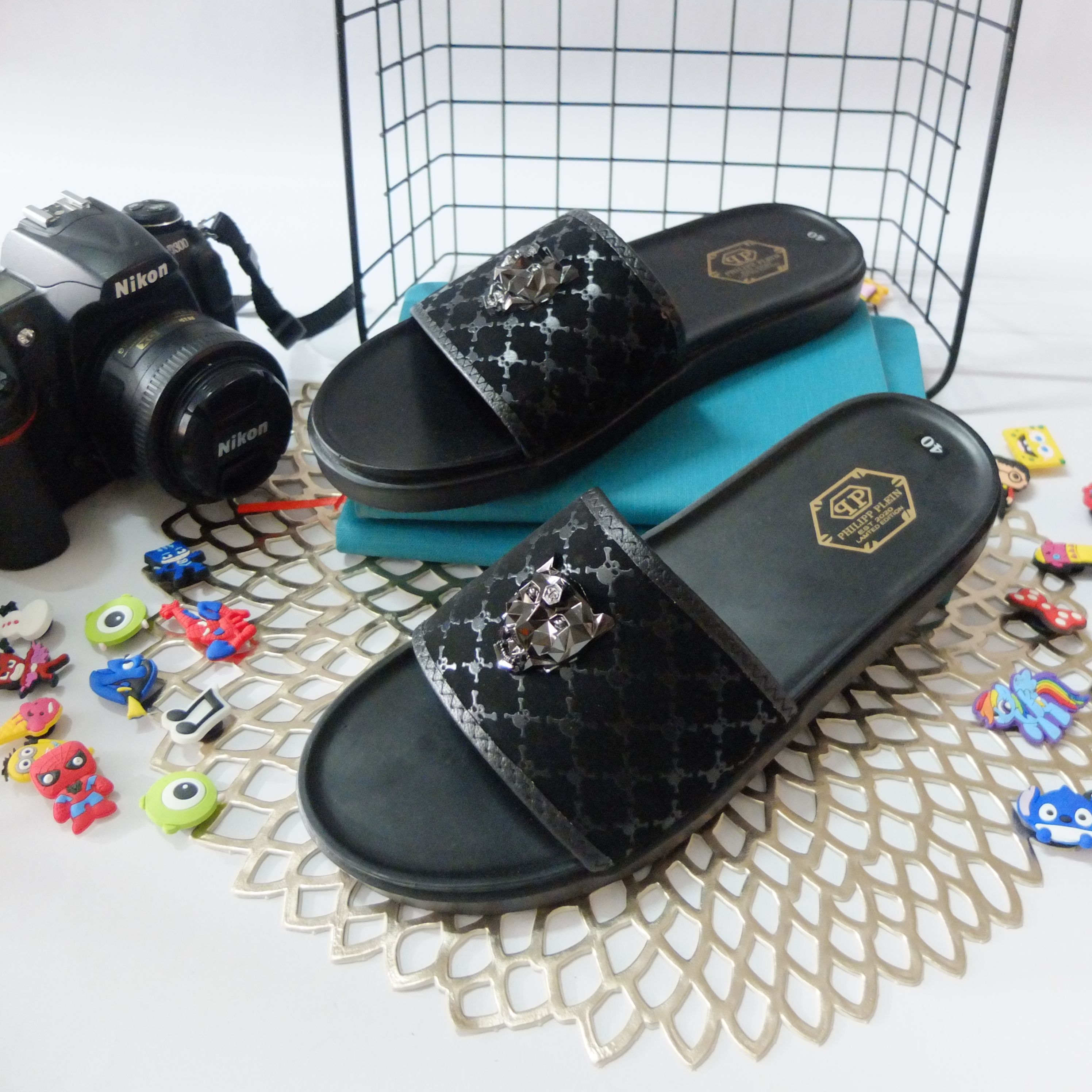 Dép nam đẹp Slipn đầu hổ , dép nam quai ngang cao su chống thấm nước