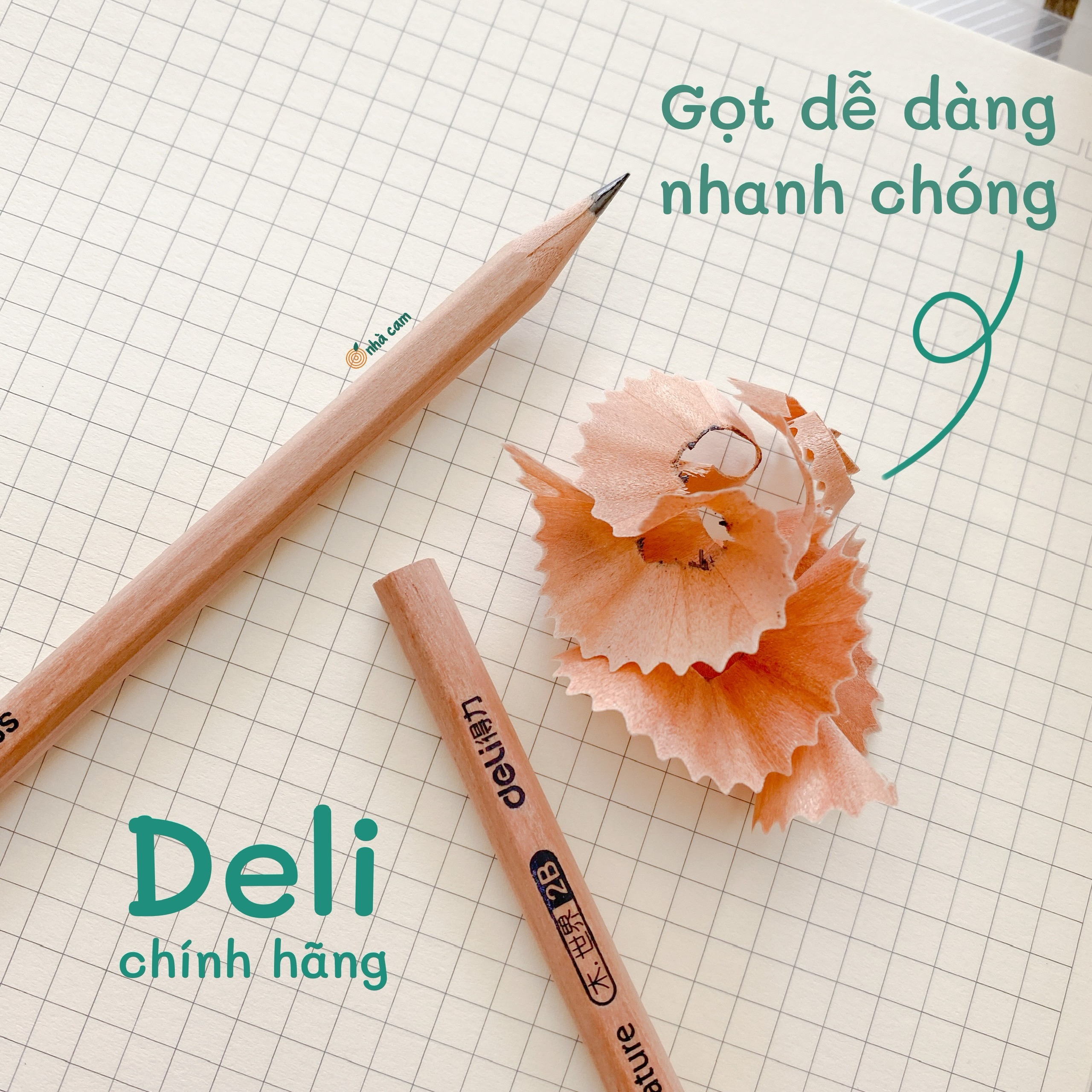 Bút Chì Gỗ Nature Deli Nhà Cam