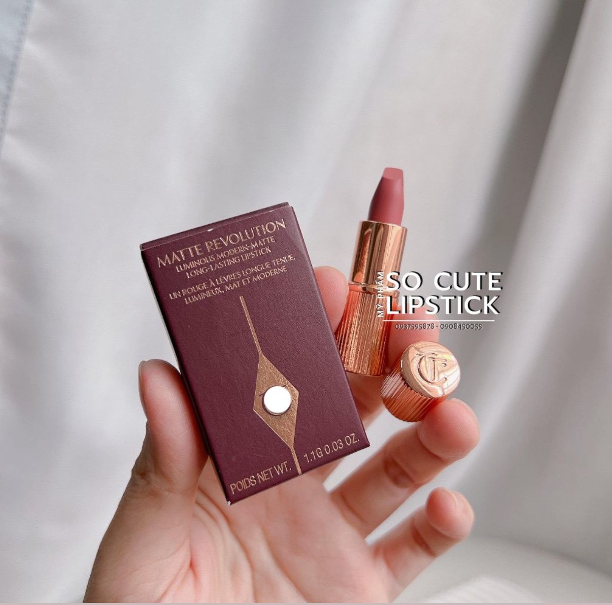 Son Charlotte màu Pillow Talk Medium - Pillow Talk - Walk Of No Shame Mini 1.1g Fullbox