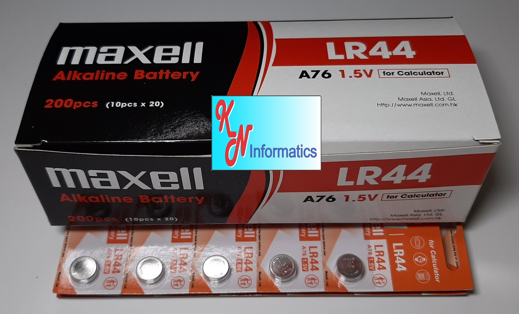 5/4/3/2/1 vỉ Pin Alkaline Maxell LR44 / A76 - 1 vỉ 10 viên - Hàng chính hãng - Made in China