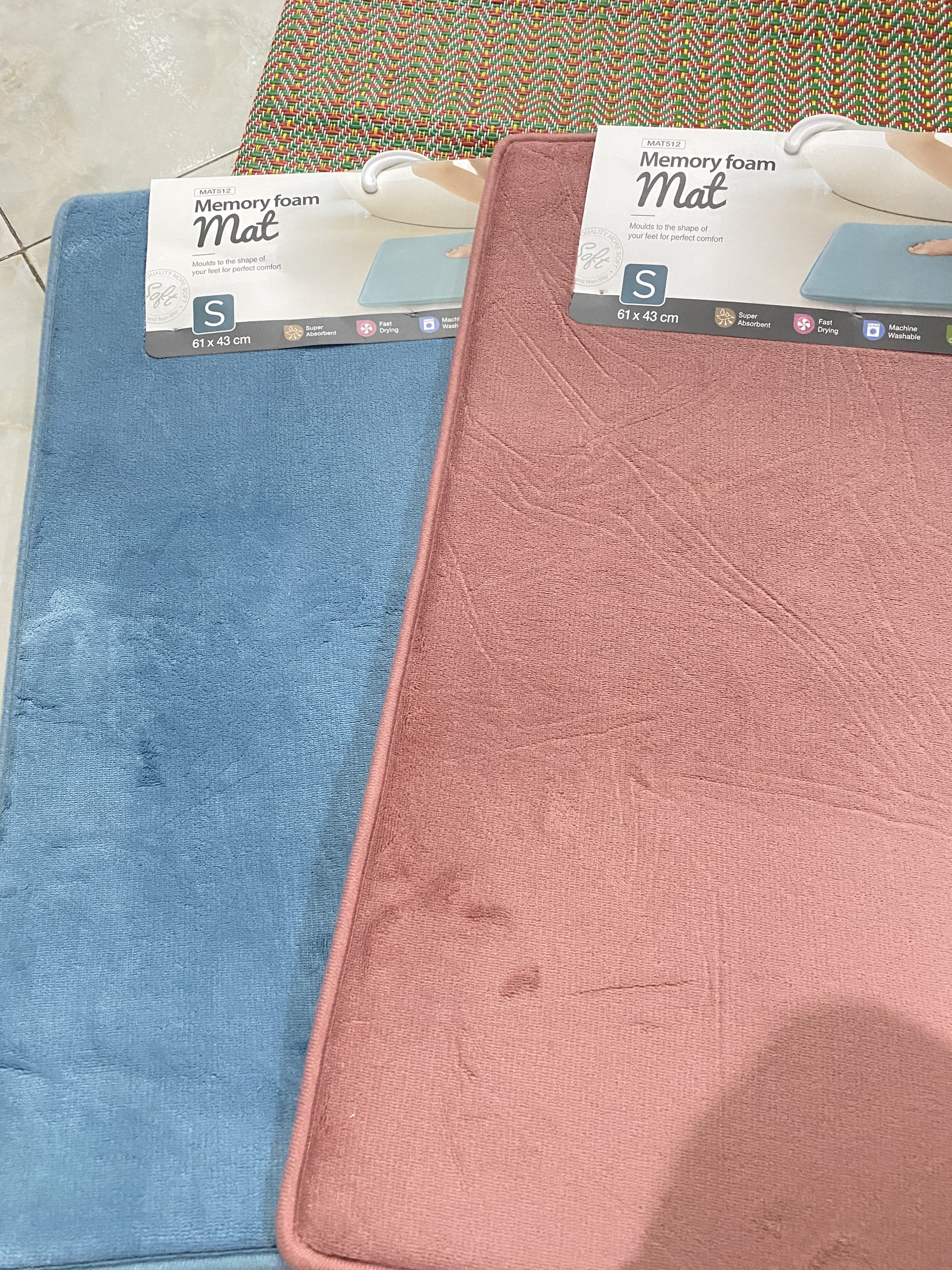 Thảm Chùi Chân Lock&Lock Memory Foam Basic MAT512, MAT513 4 Màu Thoải Mái Chọn Lựa