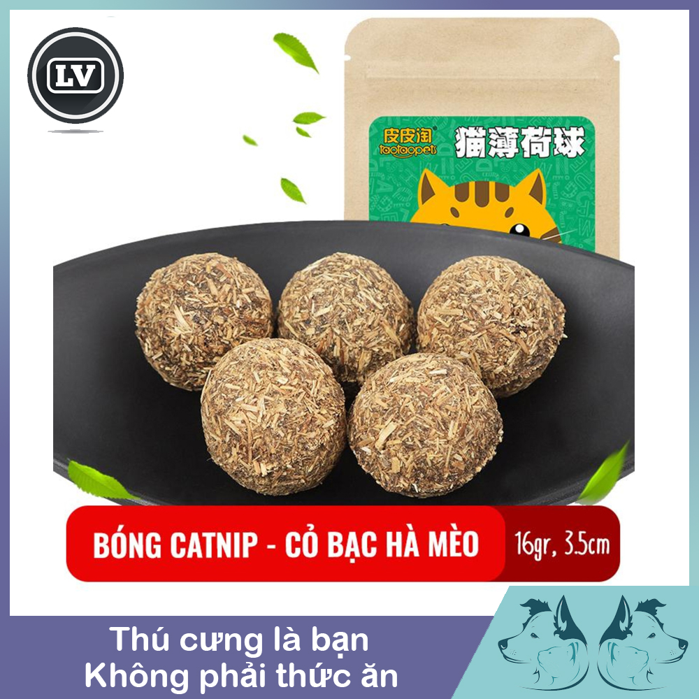 Bóng Catnip cho mèo, đồ chơi bóng catnip, bạc hà mèo, Catmint thư giãn cho mèo