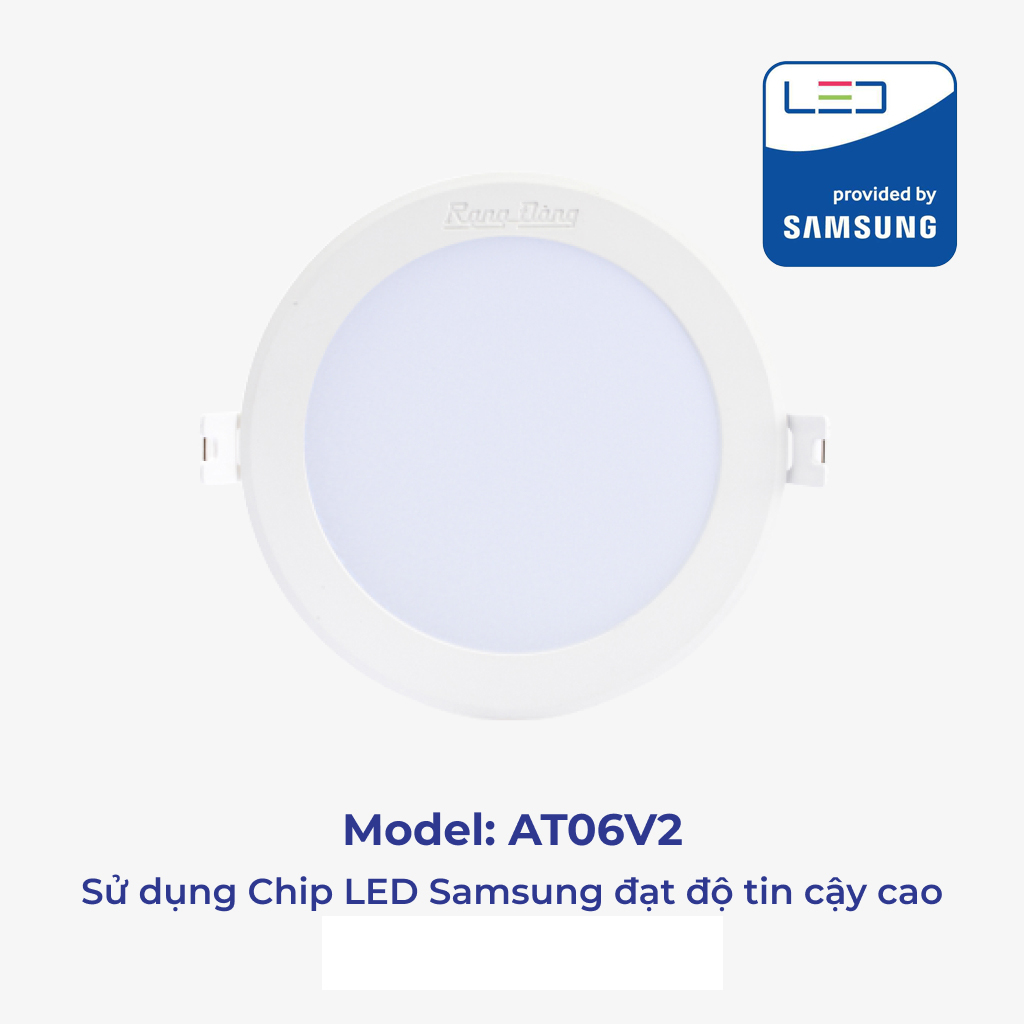 Đèn LED âm trần Rạng Đông 7W Փ90, SAMSUNG chipLED