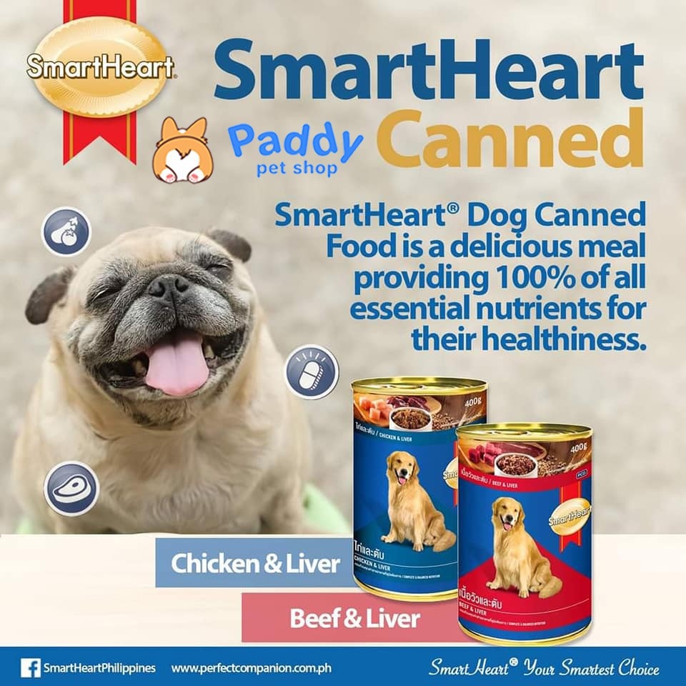 Pate SmartHeart Cho Chó (Lon 400g)