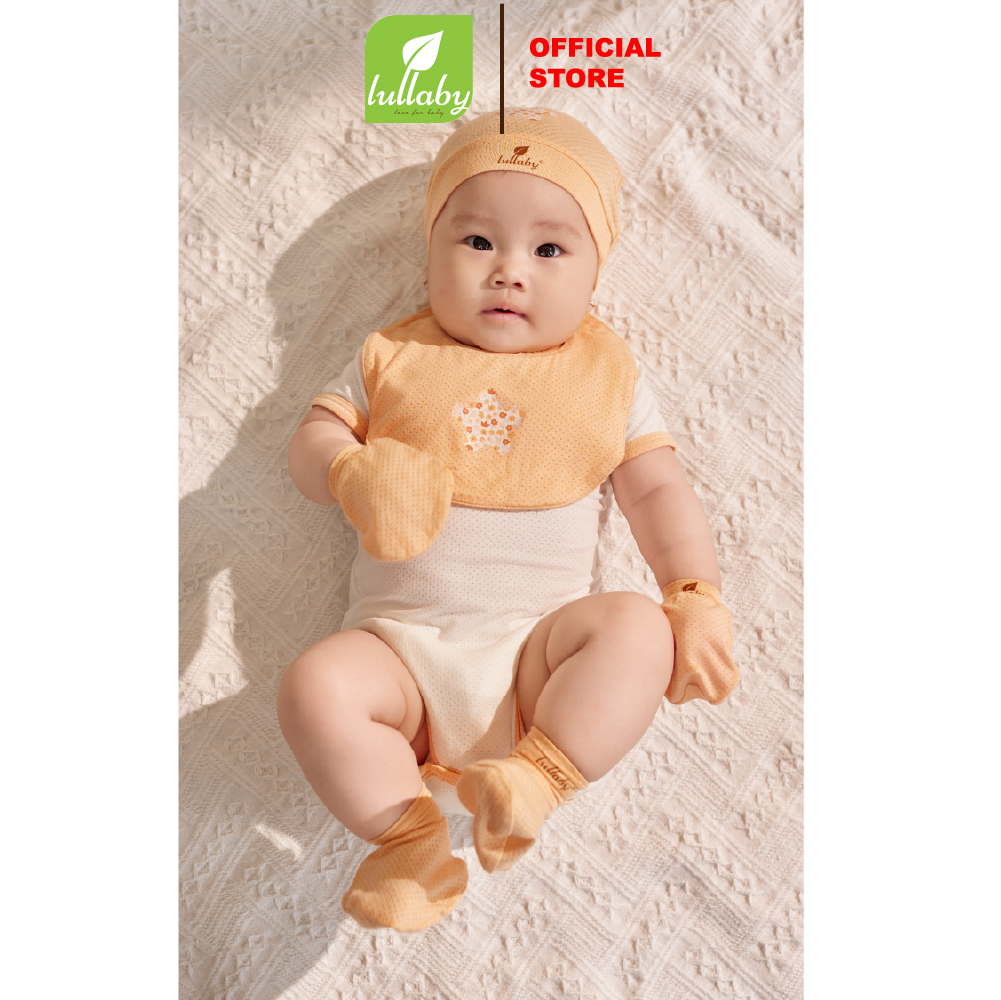 LULLABY - NH868R - Yếm bấm cúc sơ sinh