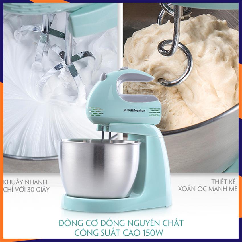 Máy đánh trứng, trộn bột cầm tay( dạng đứng) công suất 150W, 5 cấp độ