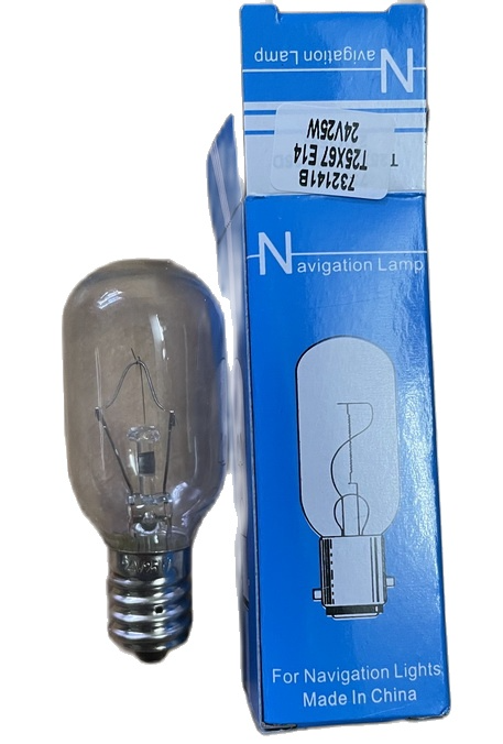 [HCM]Bóng đèn sợi đốt E14 24V 25W 25x70mm (Tubular lamps 24V 25W E14 25x70mm clear)