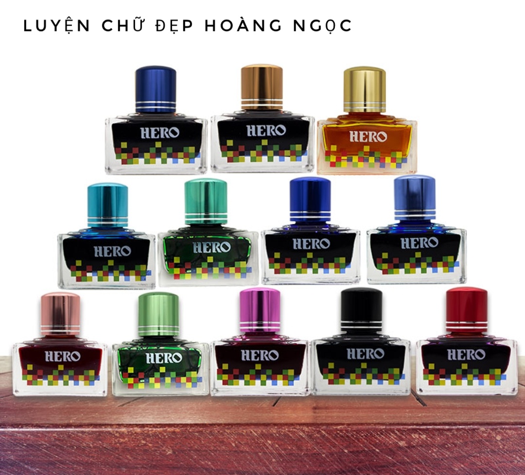 [HCM]Mực bút máy - Mực Hero 40ml