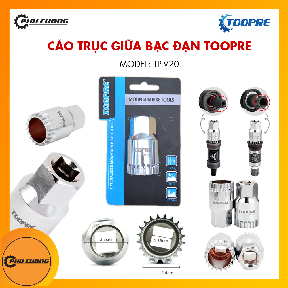 Cảo trục giữa bạc đạn xe đạp TOOPRE