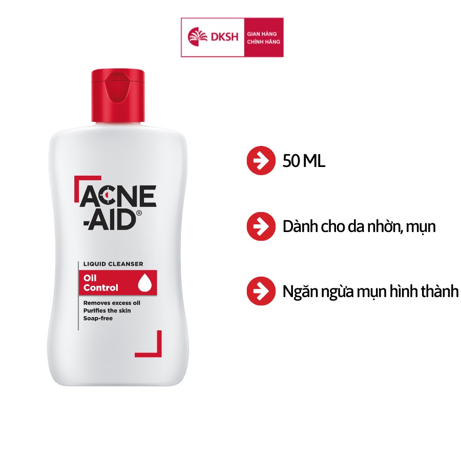 Sữa rửa mặt ACNE - AID LIQUID CLEANSER 100ml - Cho Da Nhờn Và Mụn