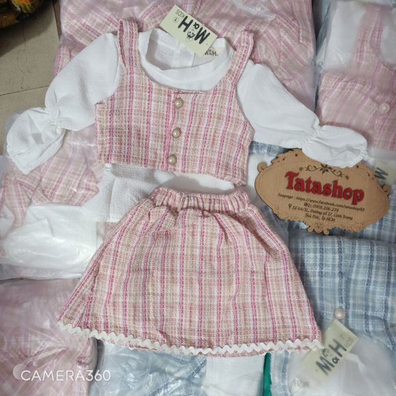 [HCM] Set váy cho bé gái phong cách Hàn Quốc