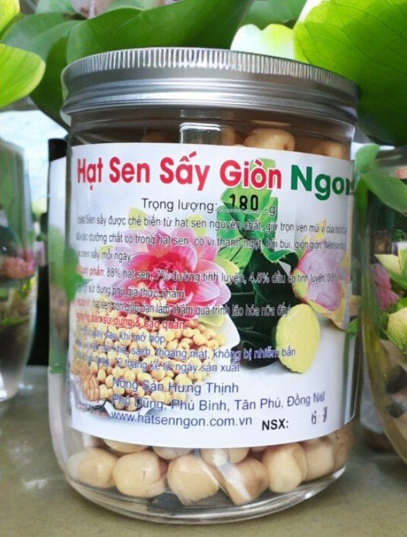 hạt sen sấy giòn ngon