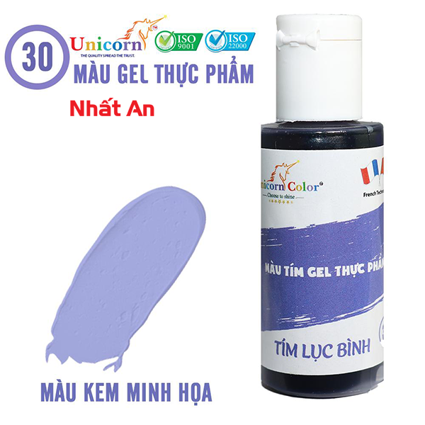 Màu gel thực phẩm tím lục bình 28gr unicorn