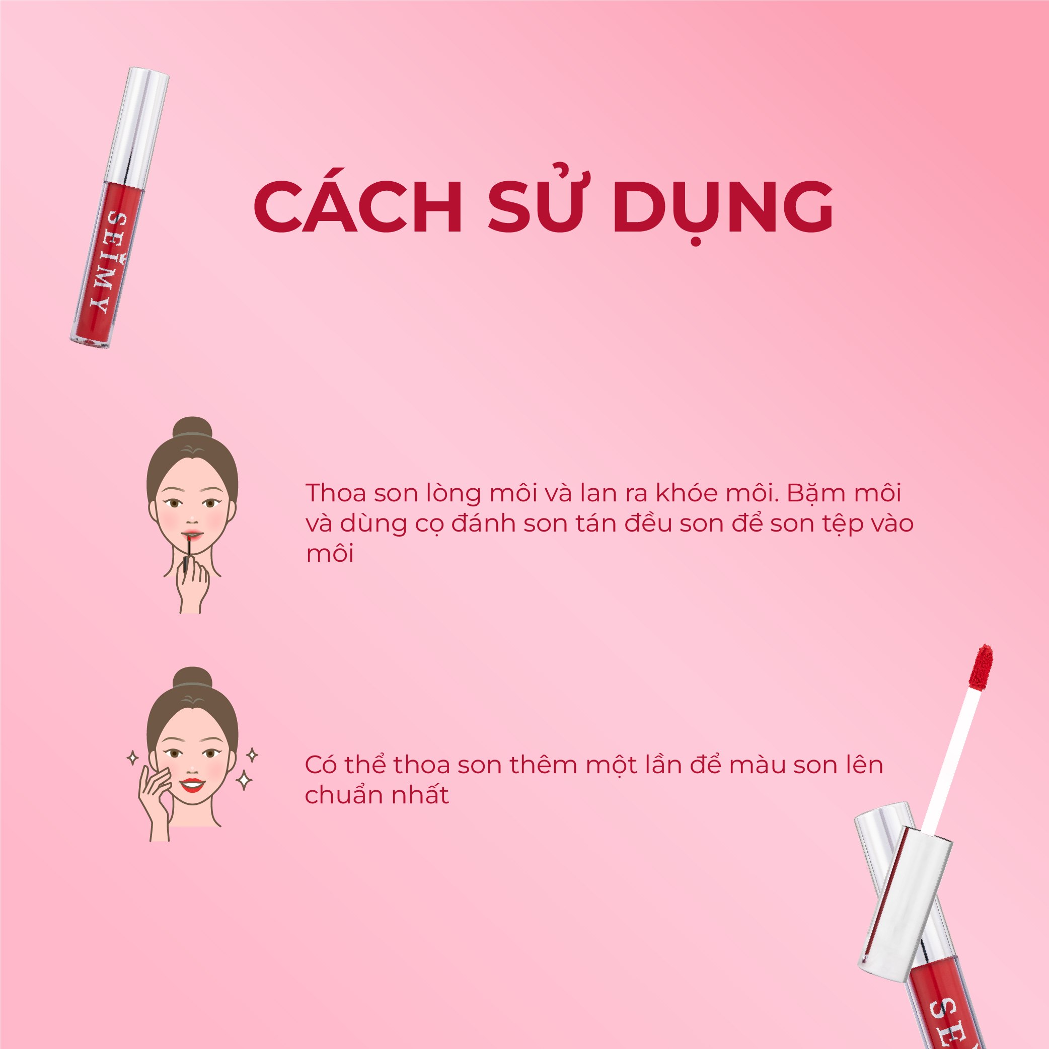 Son kem Seimy Princess Lipstick Matte 6.5ml