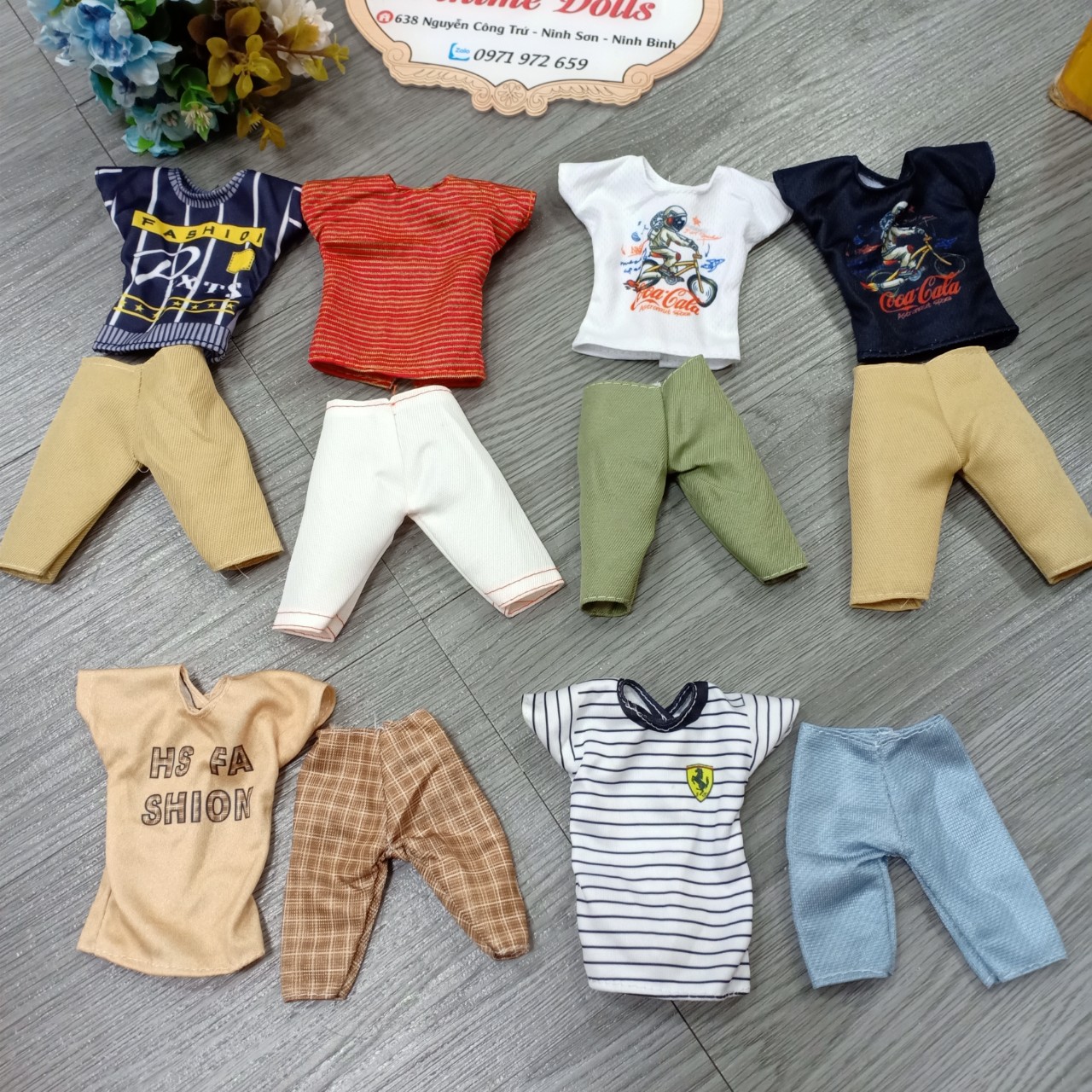 Quần áo dành cho búp bê nam ken 30cm