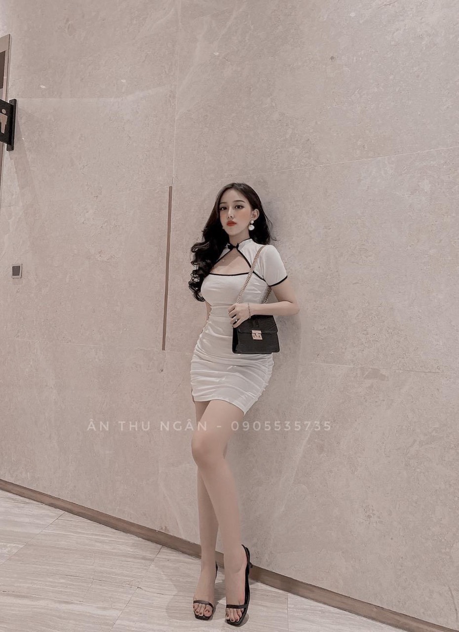 [HCM]ĐẦM KIỂU SƯỜN SÁM HỞ NGỰC  BODY SEXY