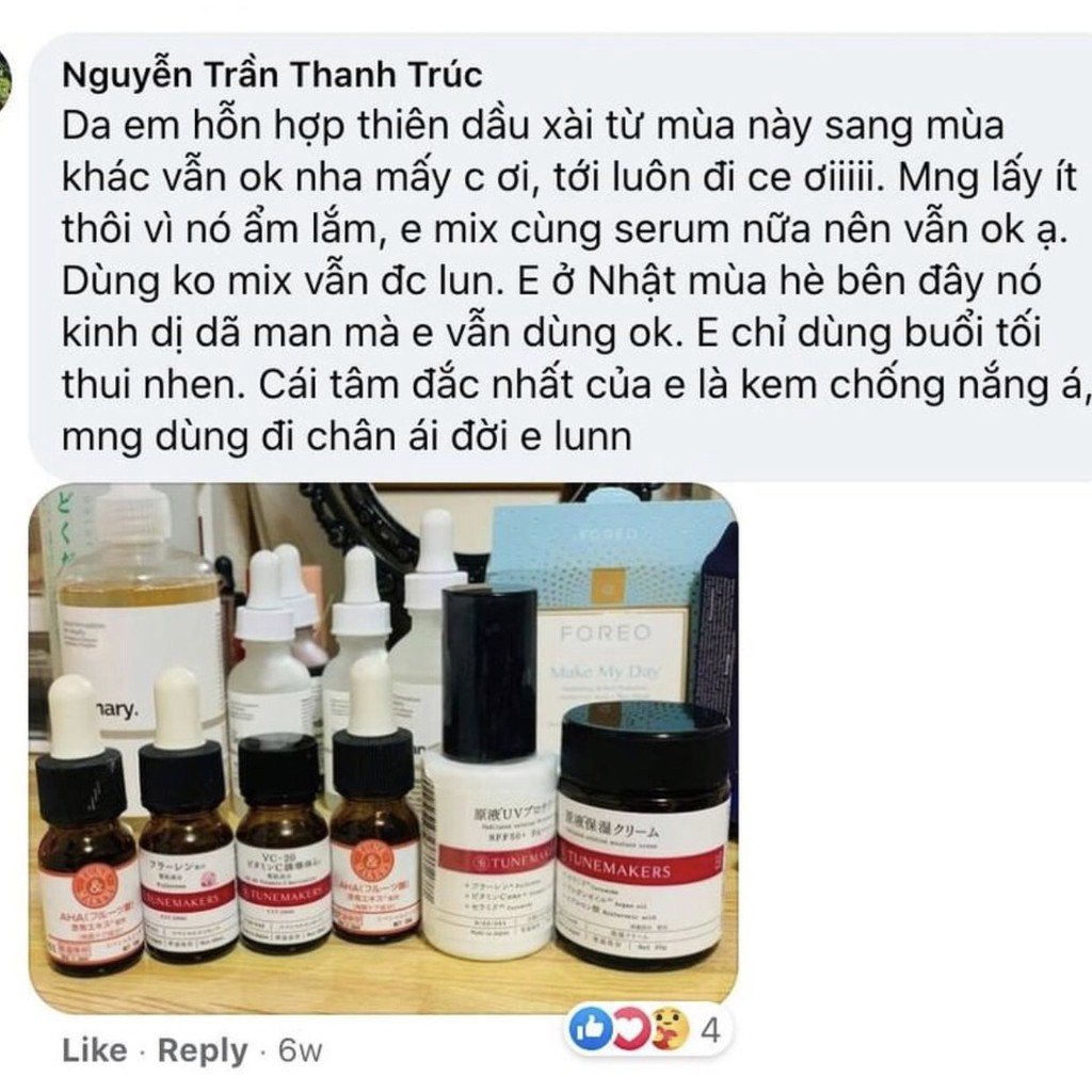 [ Tunemakers ] Kem Dưỡng Ẩm Phục Hồi Da Original Cream 50Gr (Nội Địa Nhật)