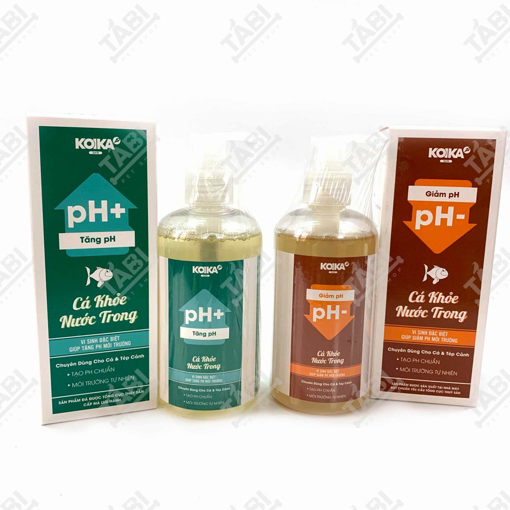 [HCM]Vi sinh giảm pH Koika 105ml pH- cho hồ cá
