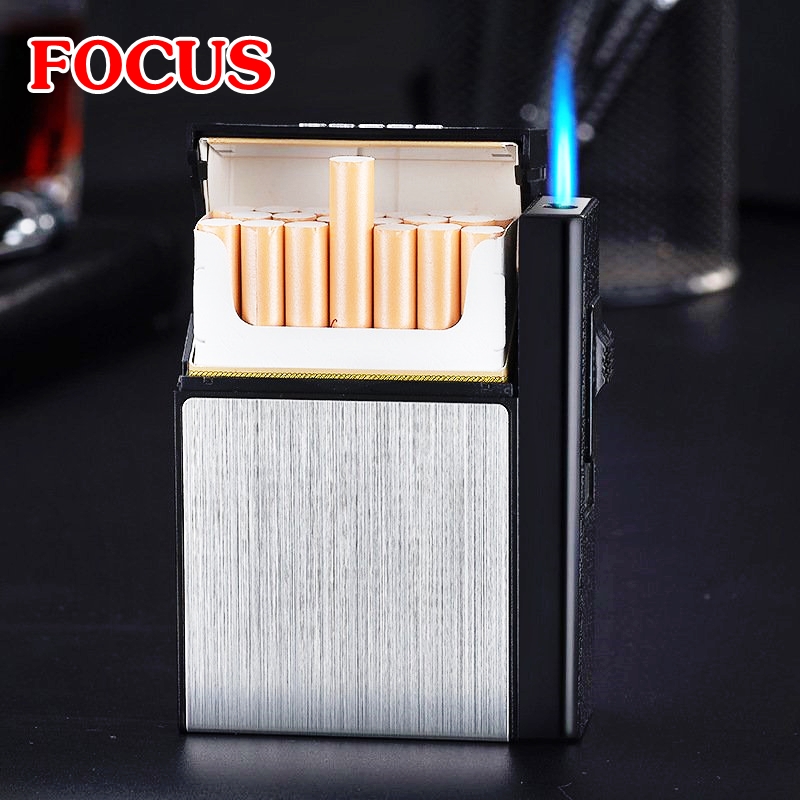 BẬT LỬA KHÈ - HỘP THUỐC FOCUS 2IN1 - CÓ THỂ THÁO RỜI (ĐỂ ĐƯỢC 1 GÓI THUỐC) - (XÀI GAS)