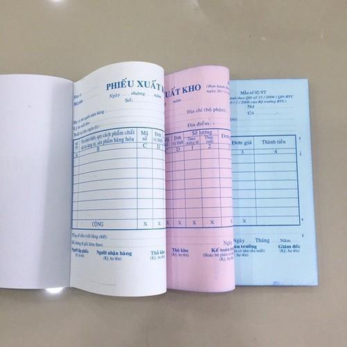 Combo 10 cuốn Phiếu xuất kho 3 liên - 16 x 20cm