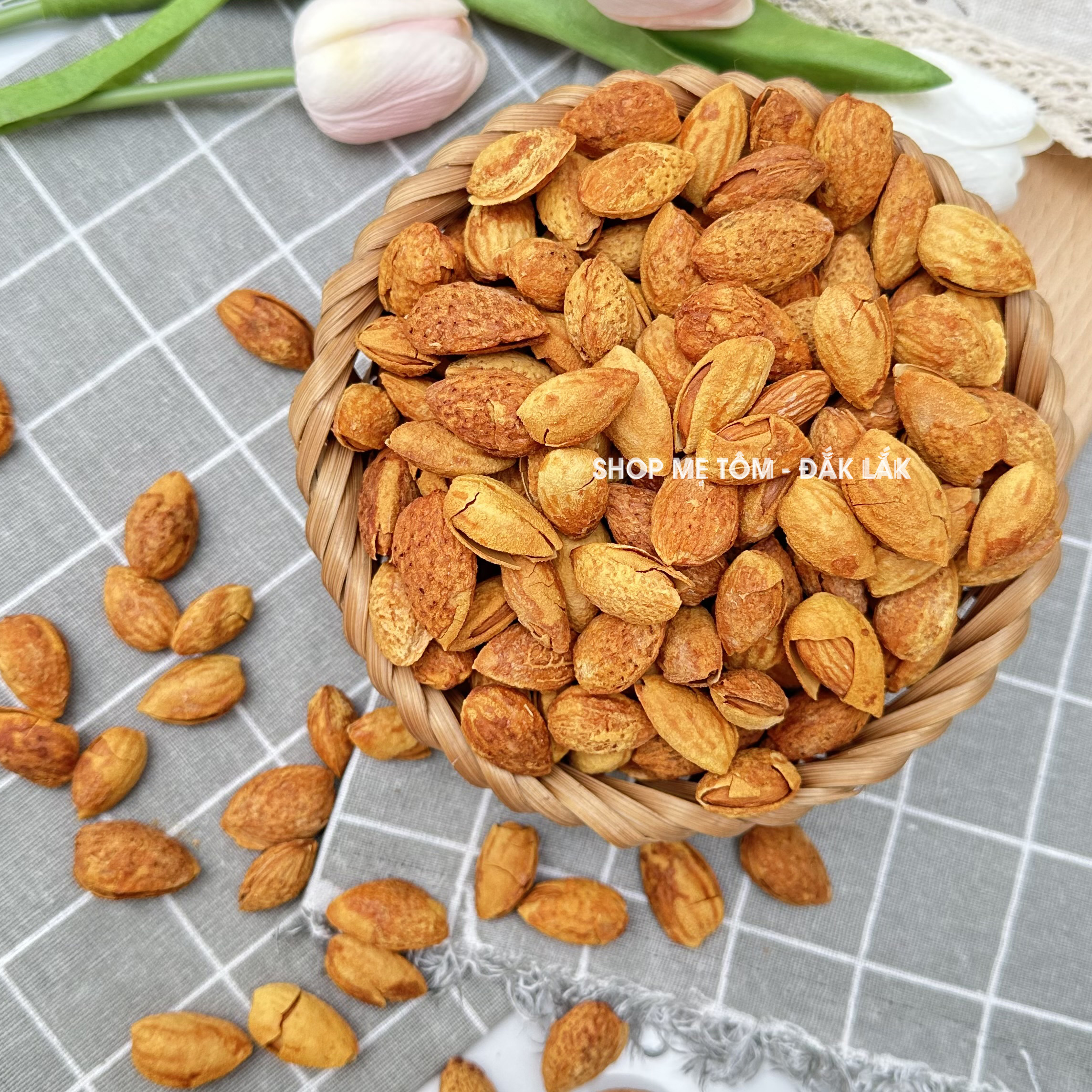 Hạnh Nhân Rang Bơ Vỏ Mỏng Nhập Khẩu Mỹ