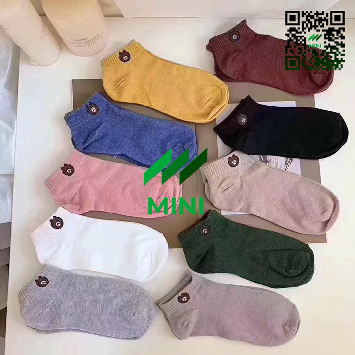 1 Set 10 đôi Vớ tất gấu Brown