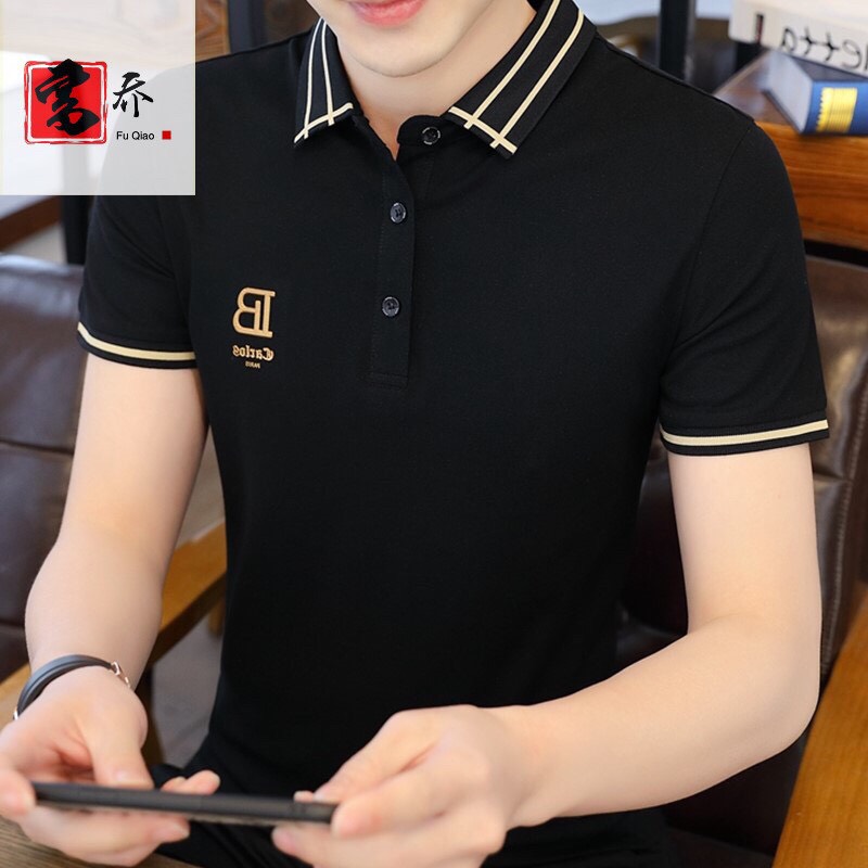 Áo thun nam cổ trụ chất cotton cao cấp phong cách trẻ trung thời trang Julyshop94 JS015