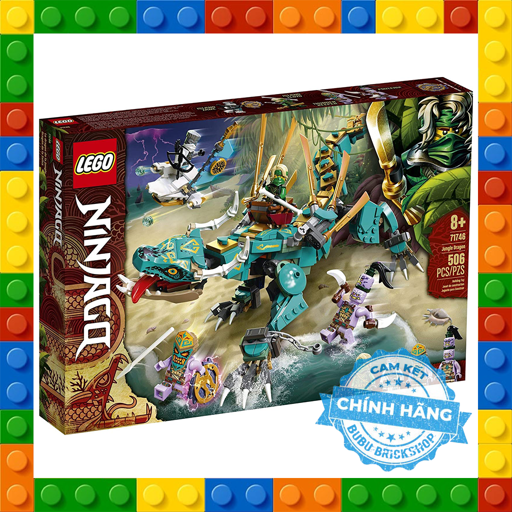 Lego Ninjago 71746 - Jungle Dragon - Bộ xếp hình Lego Rồng rừng xanh