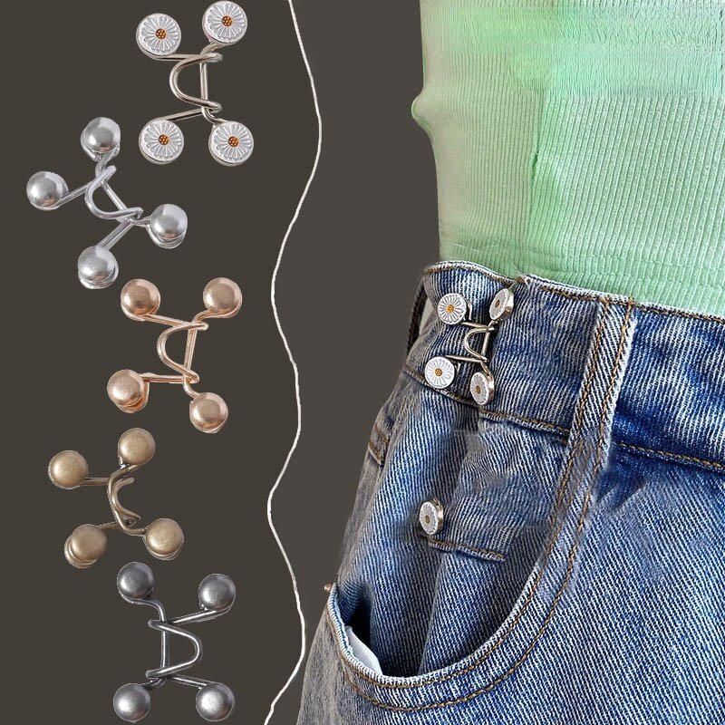 Adjustable Buttons Can Be Reduced Without Screw Jeans Waist Buckle