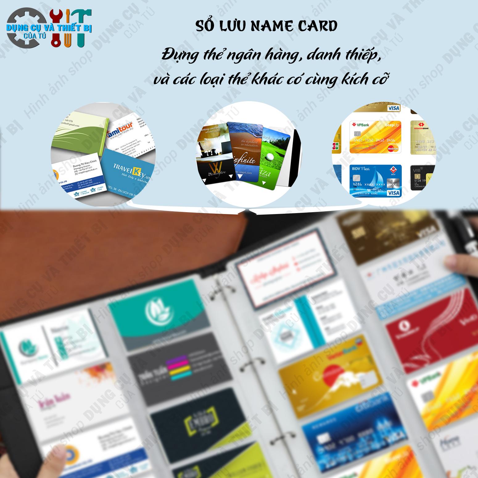 SỔ ĐỰNG NAME CARD, VISIT 400 CARDS CARD