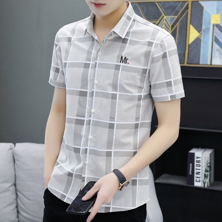 Áo sơ mi nam caro ngắn tay mr siêu hot
