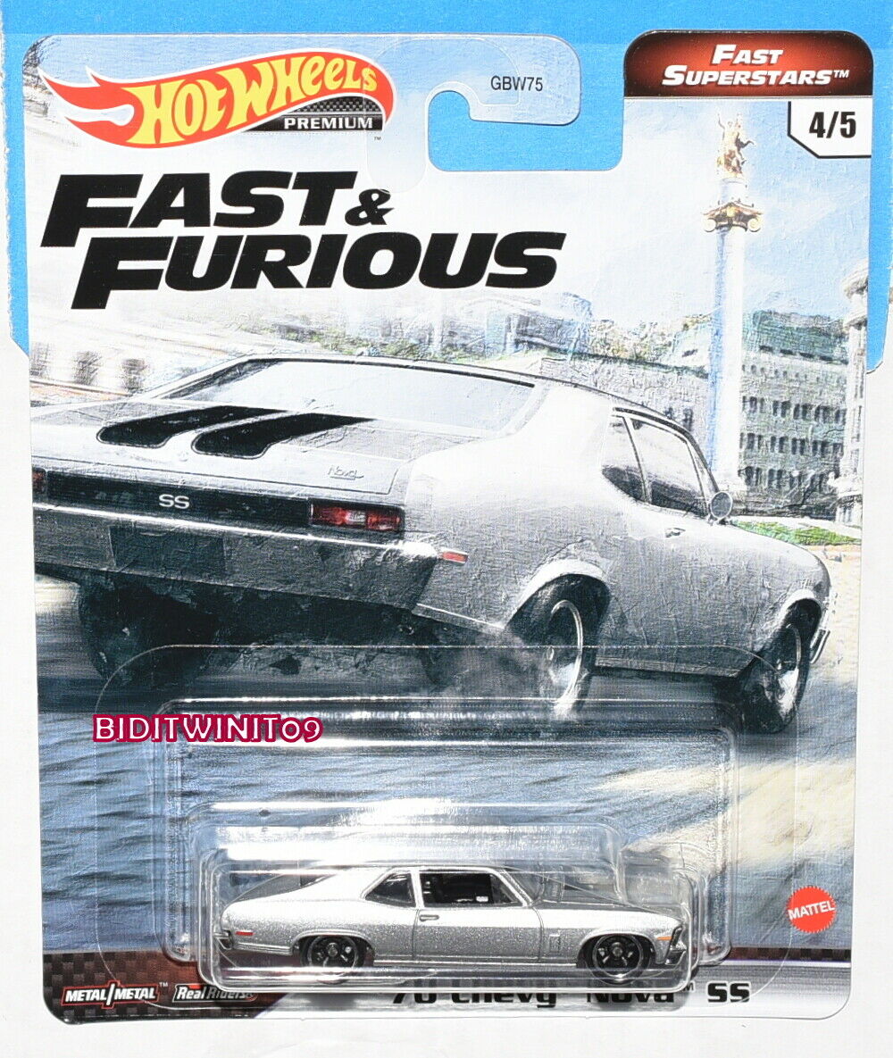 Xe mô hình hot wheels 2021 fast & furious fast superstars case m '70 chevy nova ss 1:64